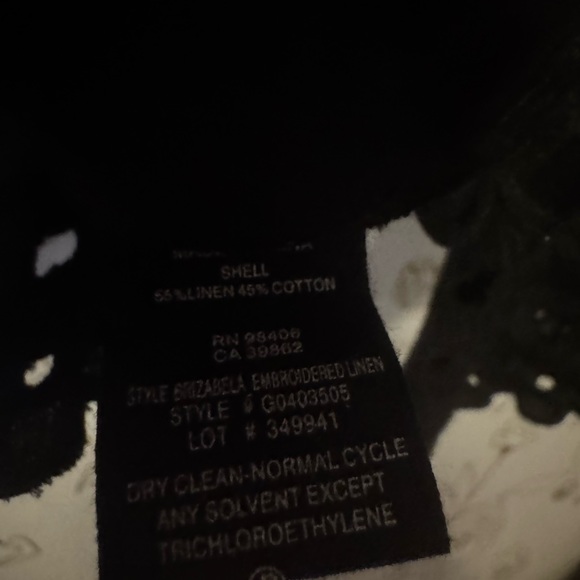 Theory Lace Blouse Small Cropped Black Crochet - Picture 4 of 5